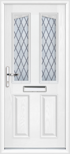 Wiltshire Diamond Lead green composite front door